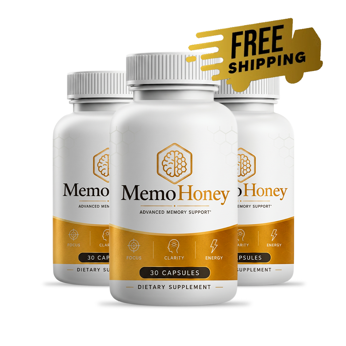 3 bottles of MemoHoney
