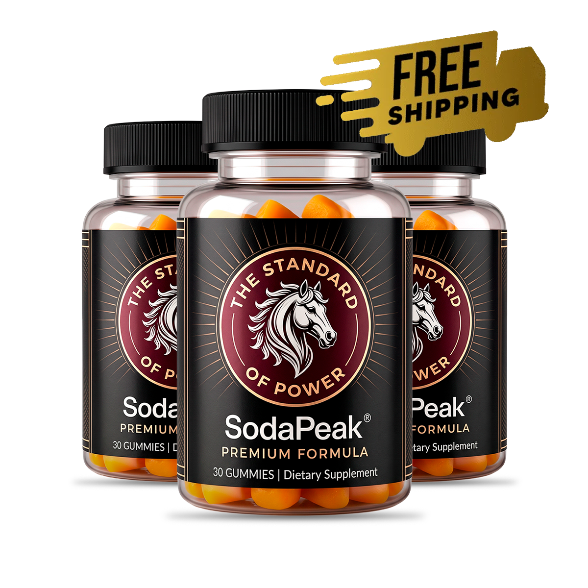 3 bottles of SodaPeak