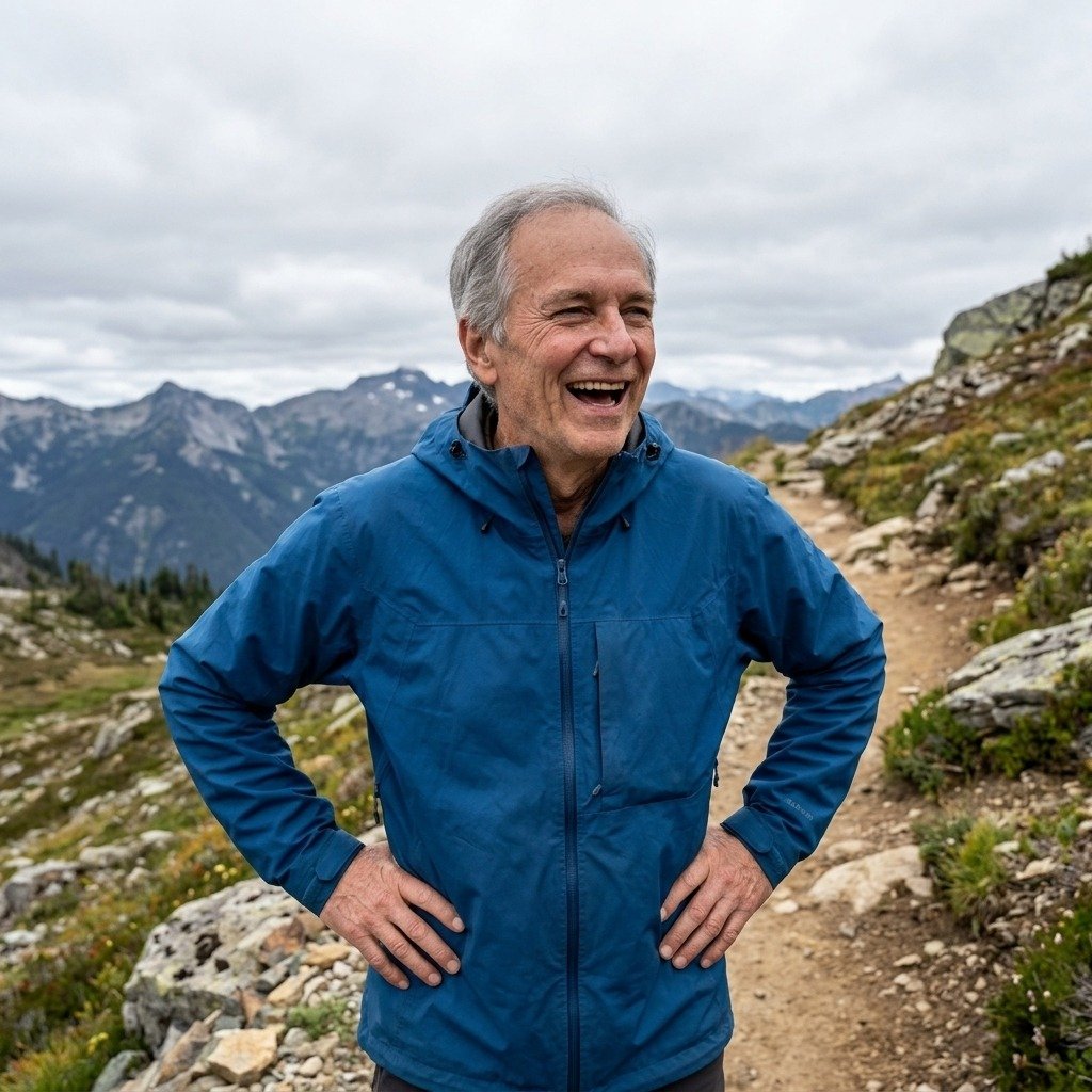 Active mature man outdoors